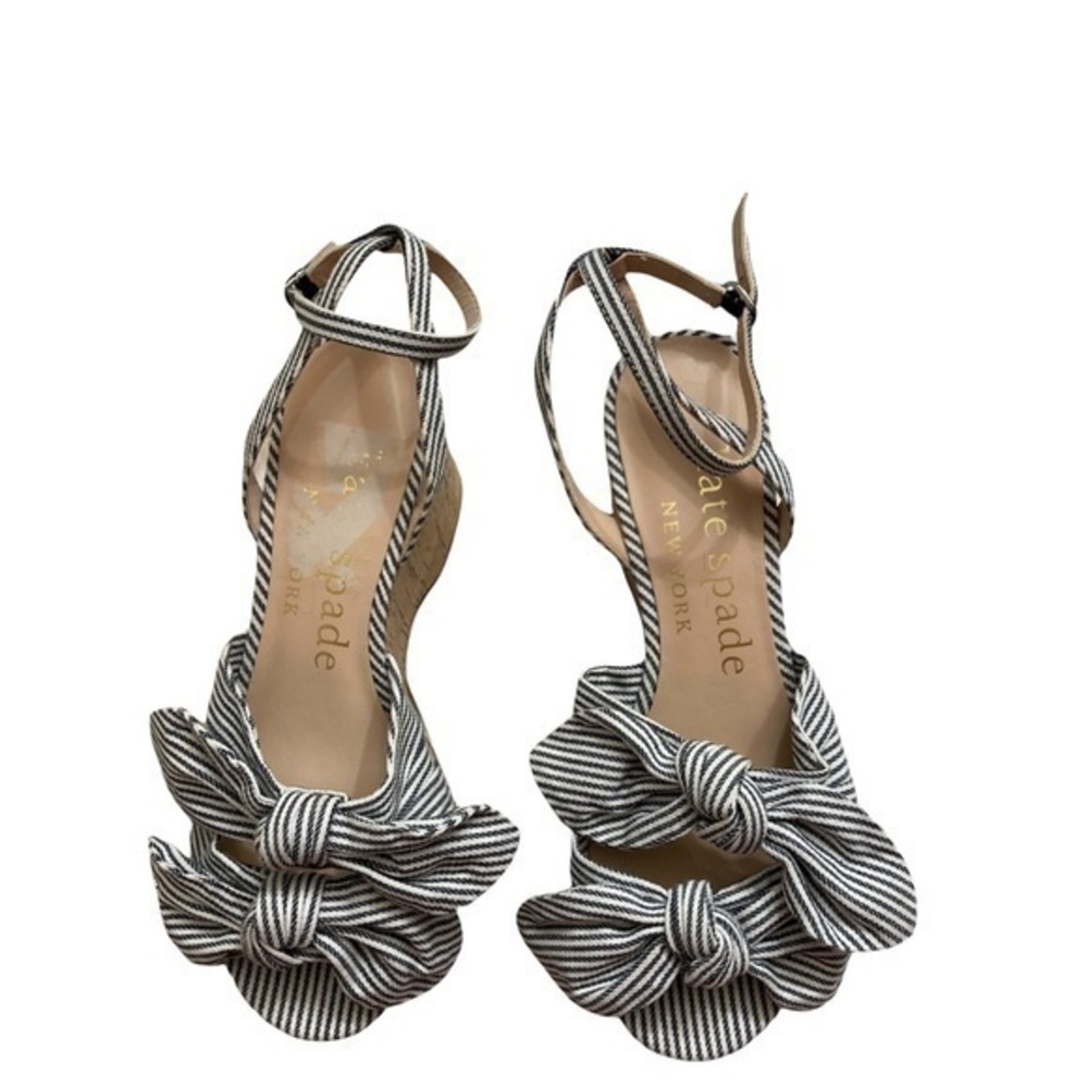 Kate spade double bow knot platform sandals
